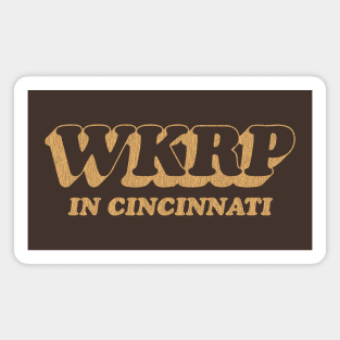 WKRP in Cincinnati Vintage Brown v2 Magnet